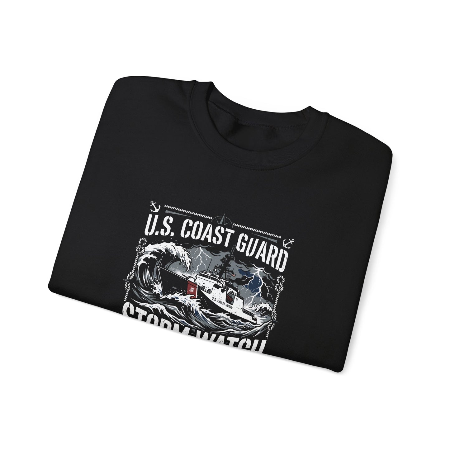 U.S. Coast Guard Storm Watch Semper Paratus  Sweatshirt