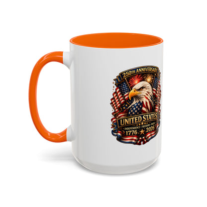 Patriotic Eagle Coffee Mug - United States 250th Anniversary 1776-2026