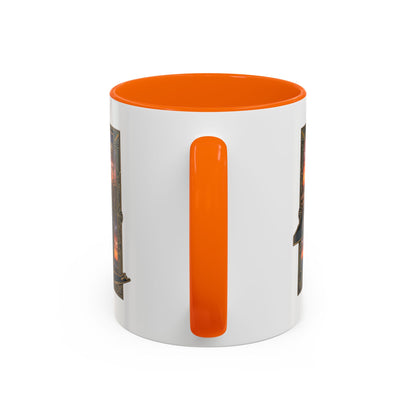New York Skyline Accent Coffee Mug — Empire State Sunset Scene (11/15oz)