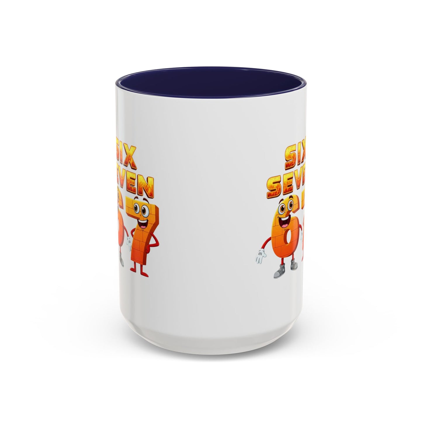 Six Seven Cartoon Number Coffee Mug - Fun Math Teacher Gift (11/15oz)