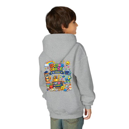 Second Grade Hoodie — 'Second Grade Is Cool' Kids Back-to-School Sweatshirt