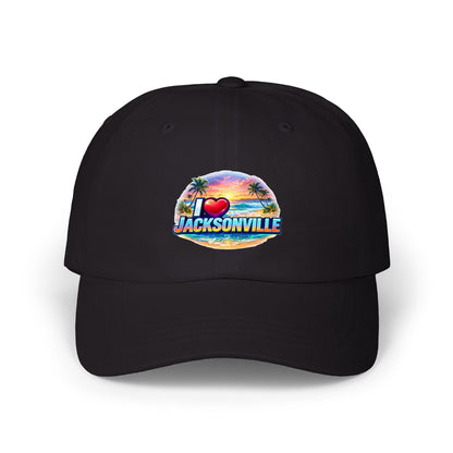 Jacksonville Sunset Dad Cap — I  Jacksonville Embroidered Baseball Hat