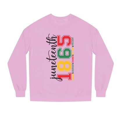 Juneteenth 1865 Crewneck Sweatshirt – Black History Celebration Pullover