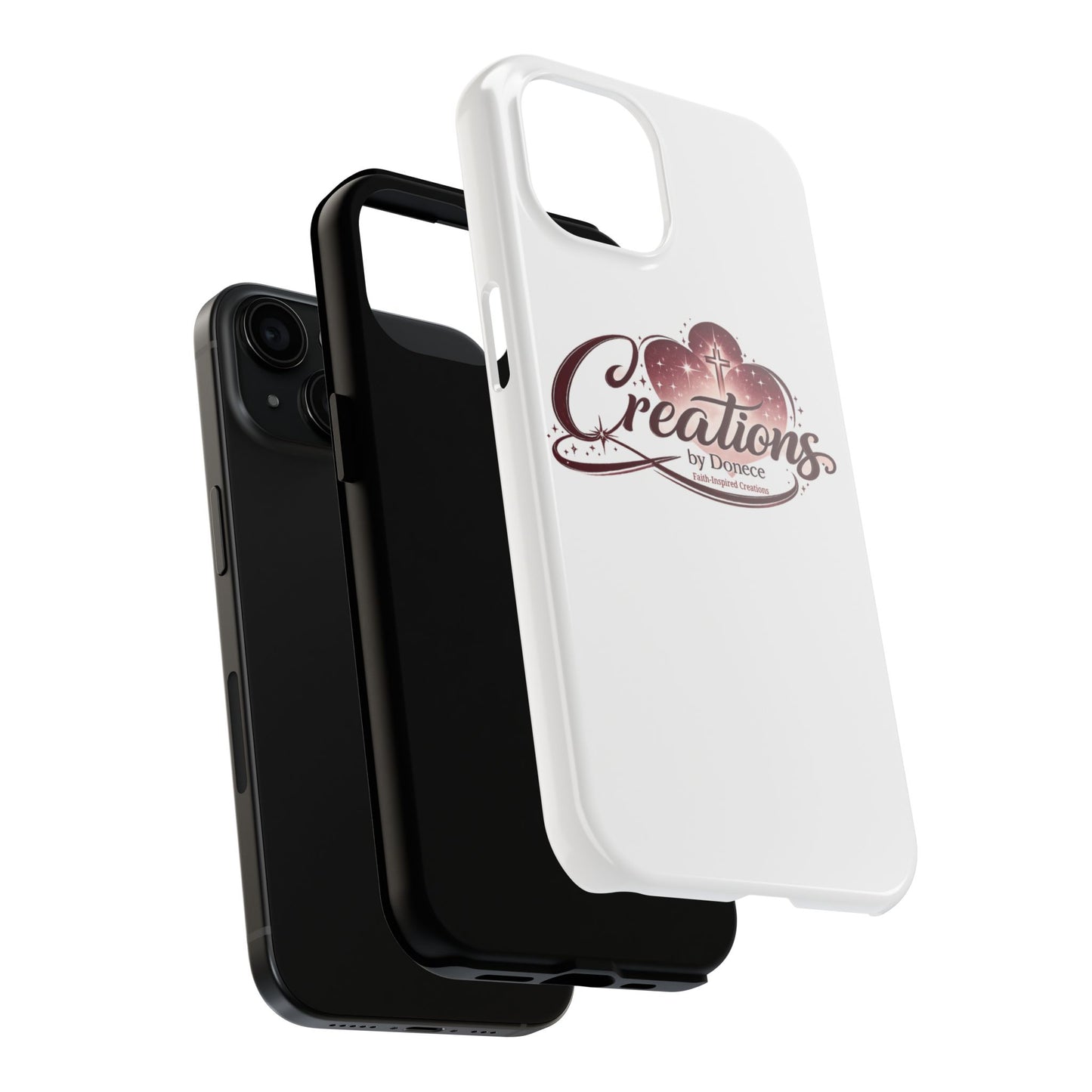 Tough Phone Case — "Creations by Donece" Logo Protective Phone Cover