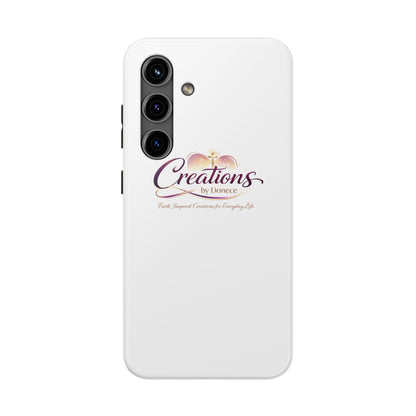Creations by Donece Soft-Touch Tough Phone Case — Faith-Inspired Logo Protective Cover