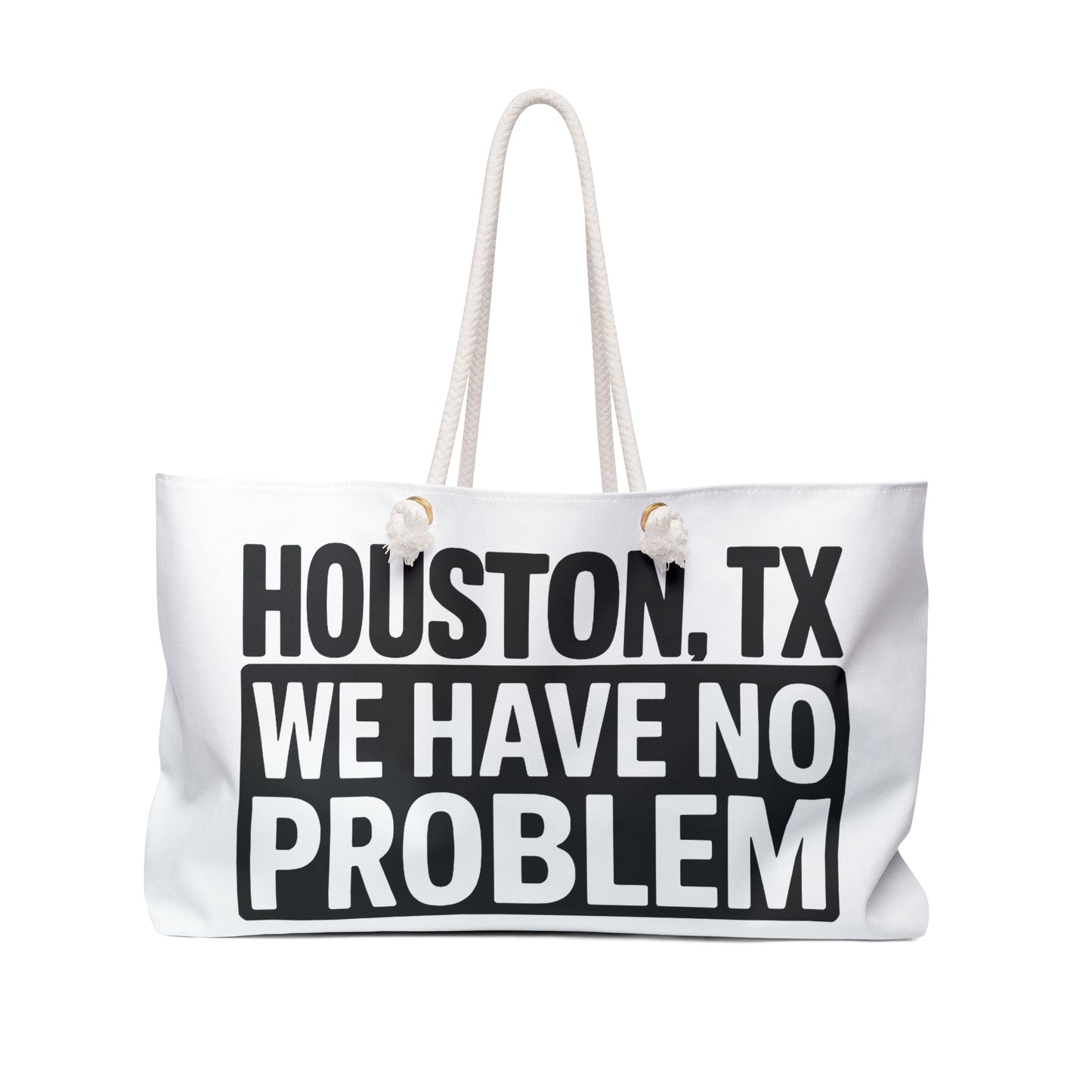 Houston, TX Weekender Bag – 'We Have No Problem' Travel Tote