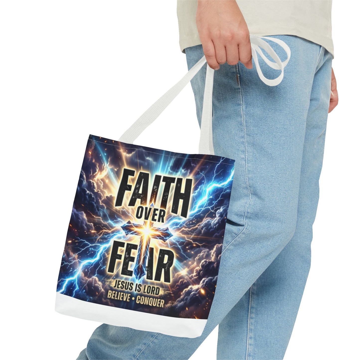Faith Over Fear Tote Bag