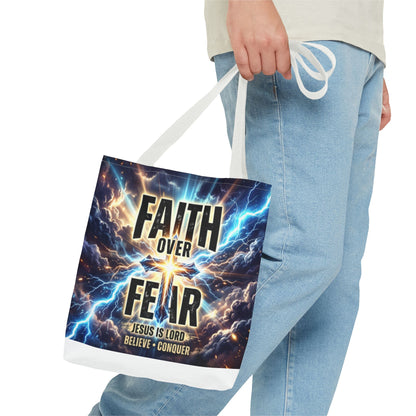 Faith Over Fear Tote Bag
