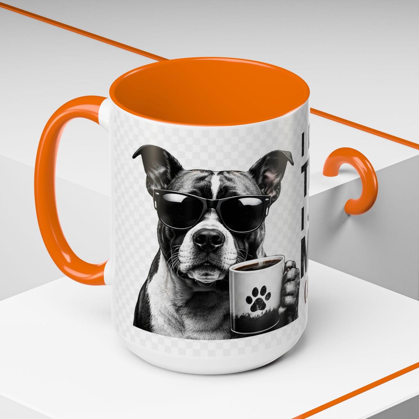 Dog Lover Coffee Mug — "I Don't Need Therapy I Just Need My Dog (And Coffee)" Accent Mug