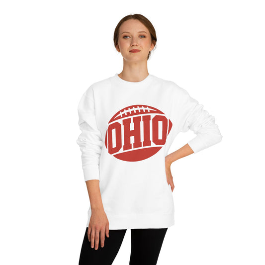 Ohio Football Crewneck Sweatshirt — Vintage Collegiate Game Day Pullover