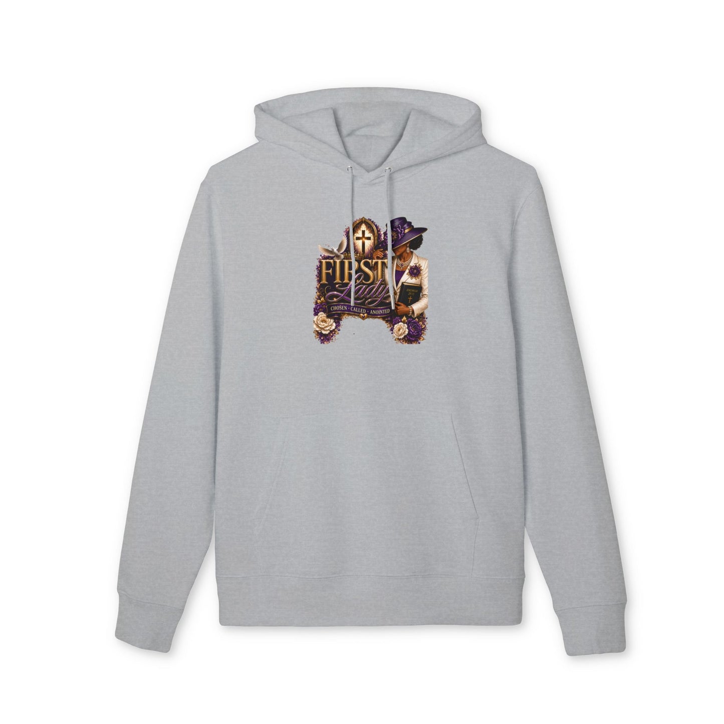 Hoodie — "First Lady" Vintage Floral Church Hat Design