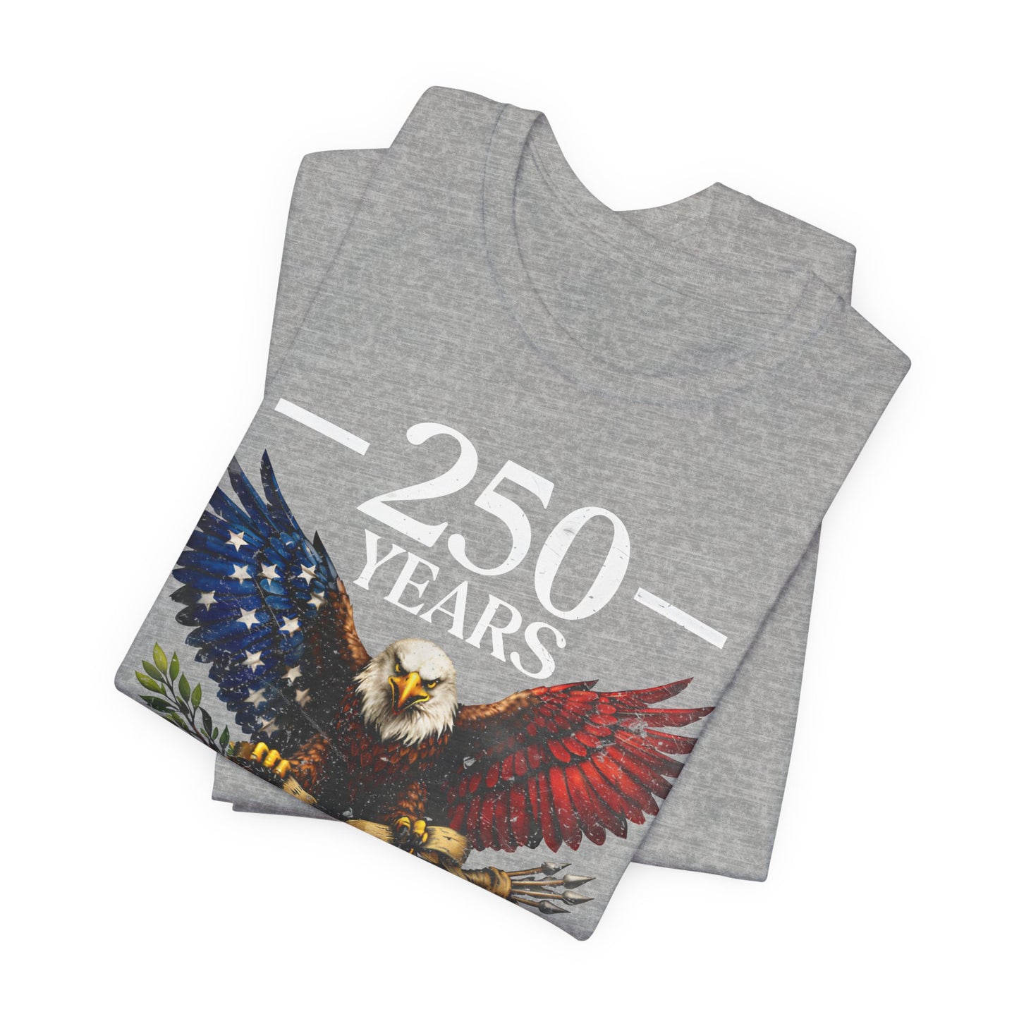 250 Years USA Eagle T-Shirt — 1776–2026 Patriotic Anniversary Tee