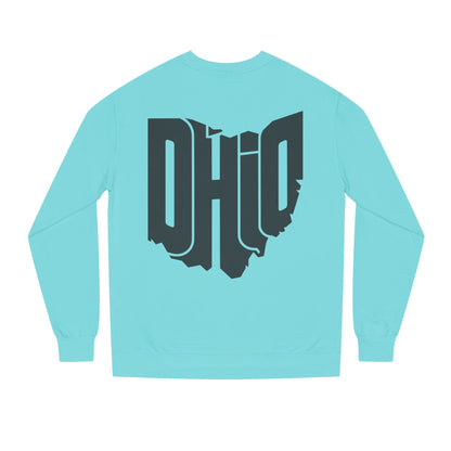 Ohio State Outline Crewneck Sweatshirt — Bold 'OHIO' Map Graphic