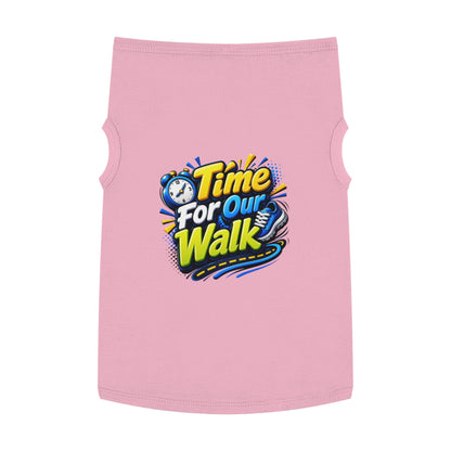 Pet Tank Top — "Time For Our Walk" Cute Dog Walking Shirt