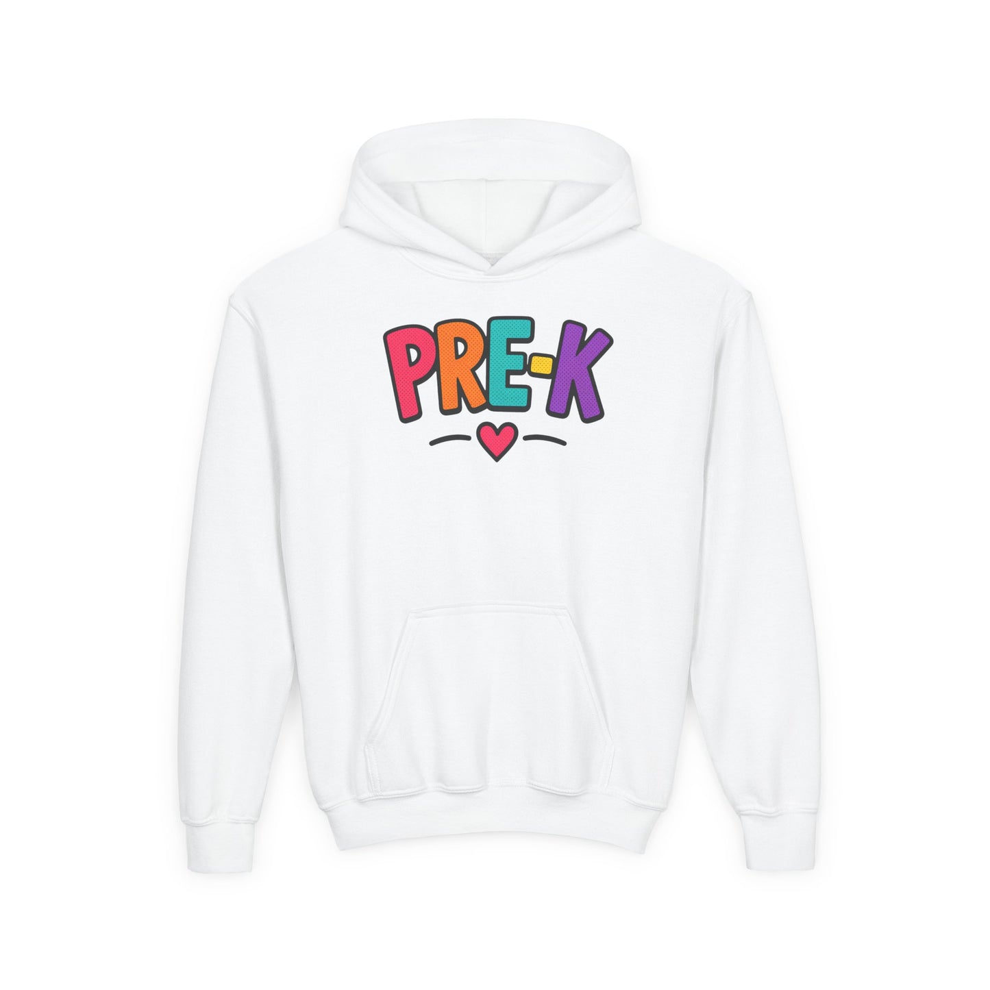 Pre-K Kids Hoodie — Colorful Cute Pre-K School Hooded Sweatshirt for Toddlers