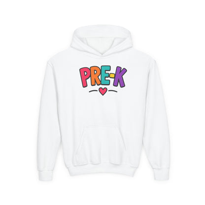 Pre-K Kids Hoodie — Colorful Cute Pre-K School Hooded Sweatshirt for Toddlers