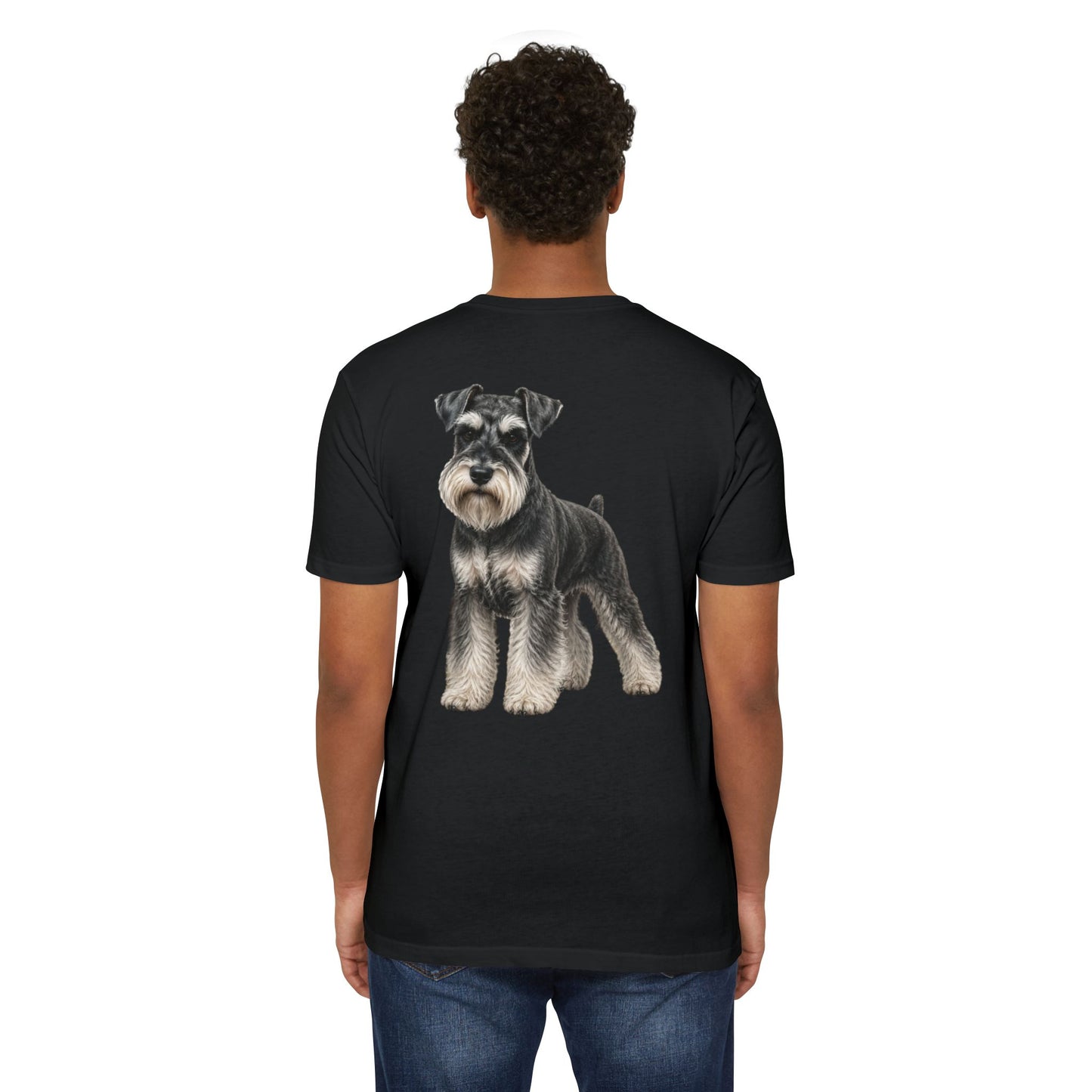 Schnauzer Dog T-Shirt — Realistic Miniature Schnauzer Graphic Tee