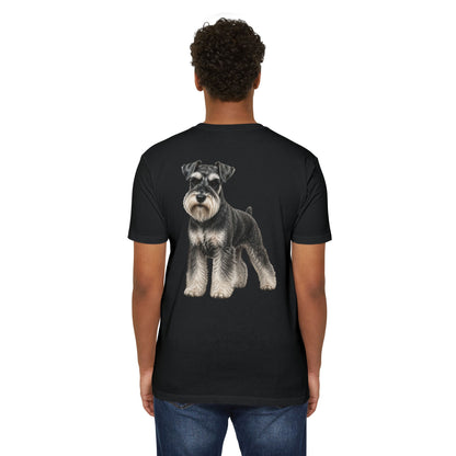 Schnauzer Dog T-Shirt — Realistic Miniature Schnauzer Graphic Tee