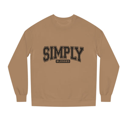 Simply Blessed Sweatshirt — Casual Crewneck Pullover with 'Simply Blessed' Graphic