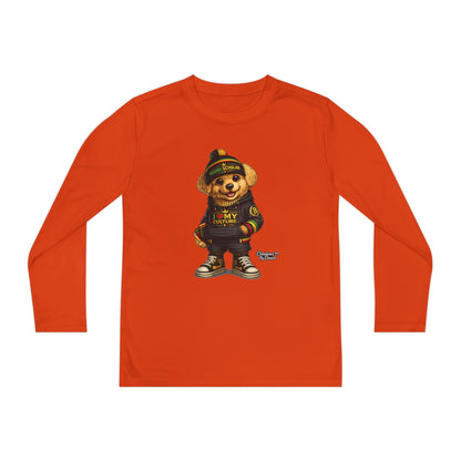 Youth Long Sleeve Tee — Streetwear Teddy Bear Graphic