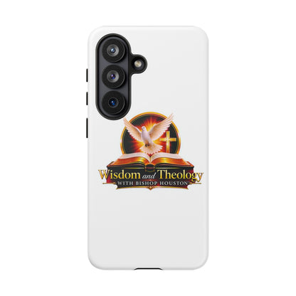 Wisdom and Theology Phone Case — Christian Dove & Cross Protective Tough Case