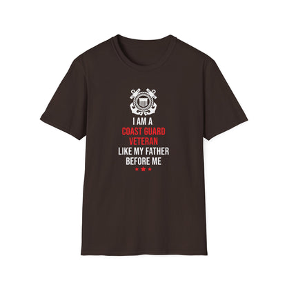 I Am A Coast Guard Veteran Like My Father Before Me T-Shirt