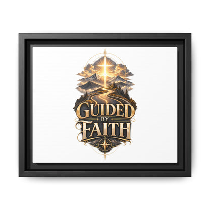 Guided by Faith Framed Matte Canvas — Inspirational Christian Wall Art