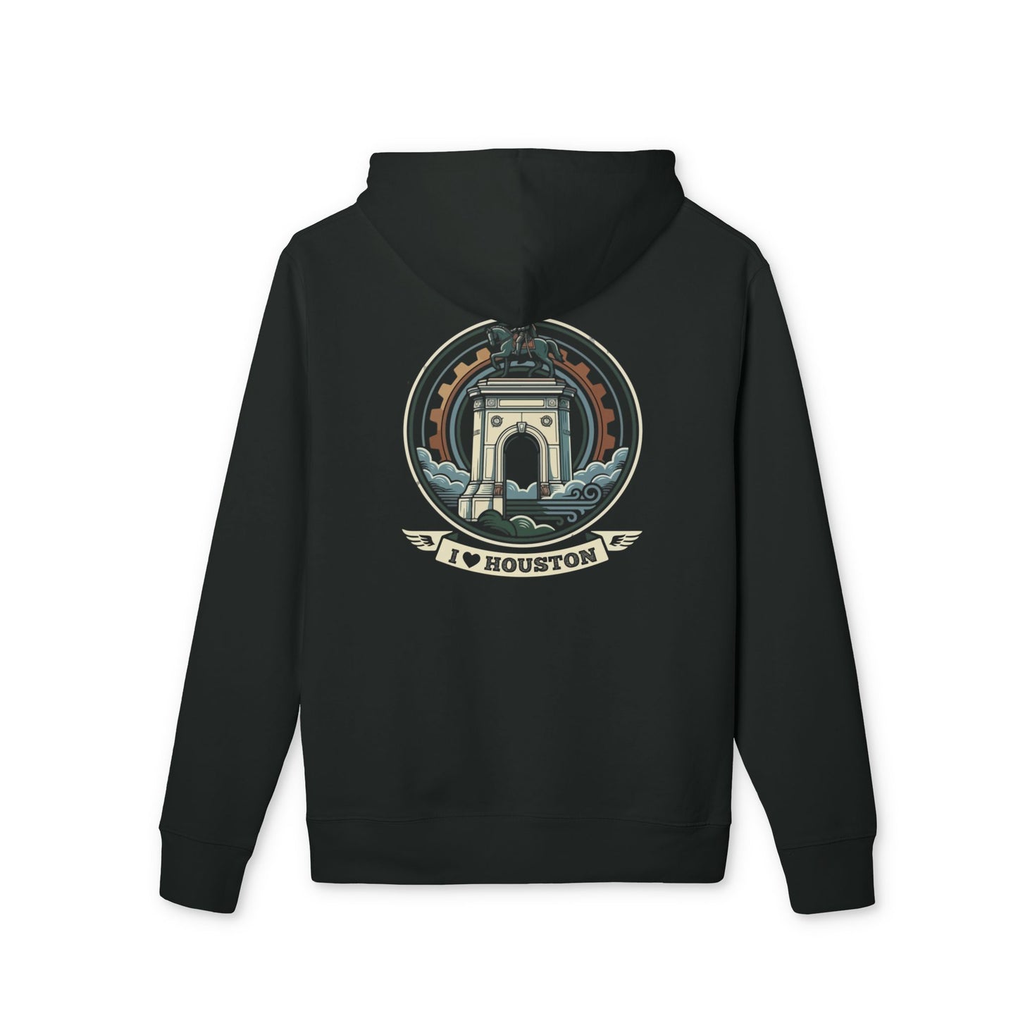Houston Arch Hoodie — I  Houston Graphic Pullover