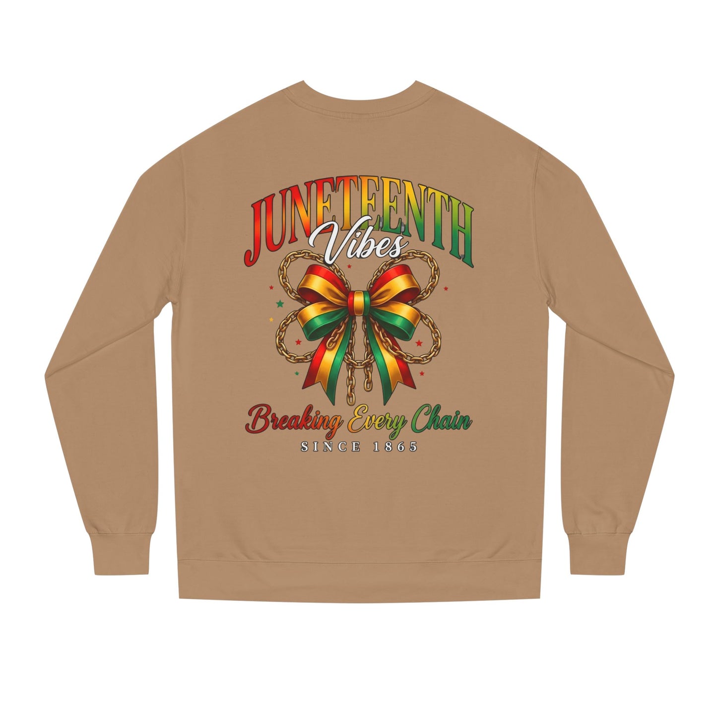 Juneteenth Crewneck Sweatshirt — "Breaking Every Chain" Celebration Pullover