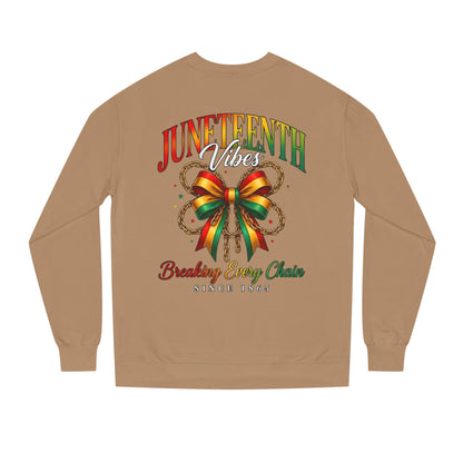Juneteenth Crewneck Sweatshirt — "Breaking Every Chain" Celebration Pullover