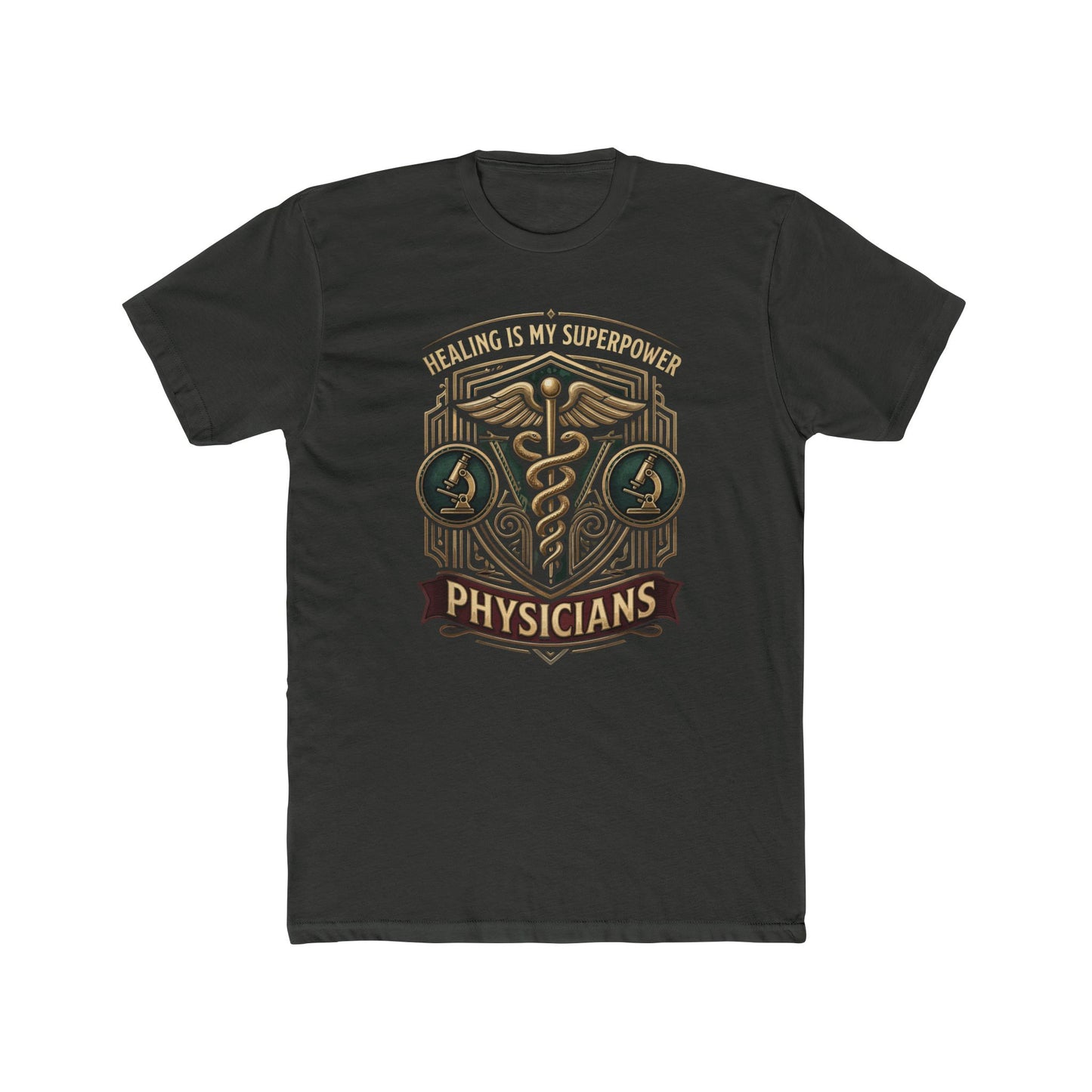 Physicians Tee — "Healing Is My Superpower" Medical Caduceus Shirt