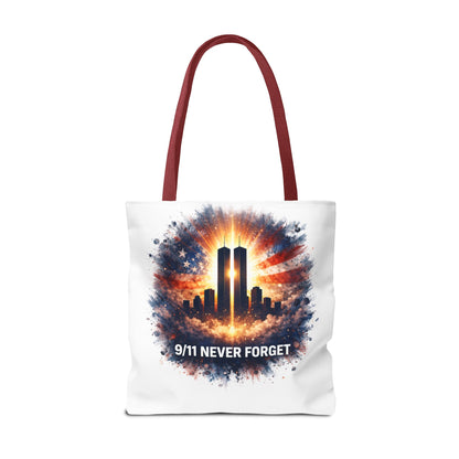 9/11 Never Forget Memorial Tote Bag — Twin Towers Tribute Tote