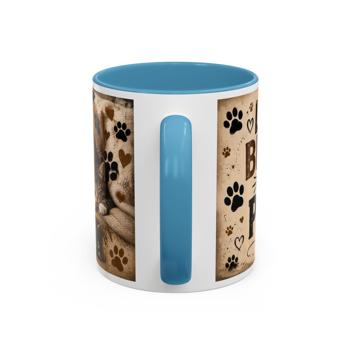 Dog & Cat Coffee Mug - "Less People, More Dogs & Cats" Accent Ceramic Mug