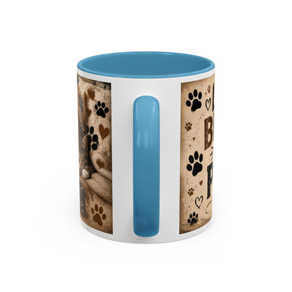 Dog & Cat Coffee Mug - "Less People, More Dogs & Cats" Accent Ceramic Mug