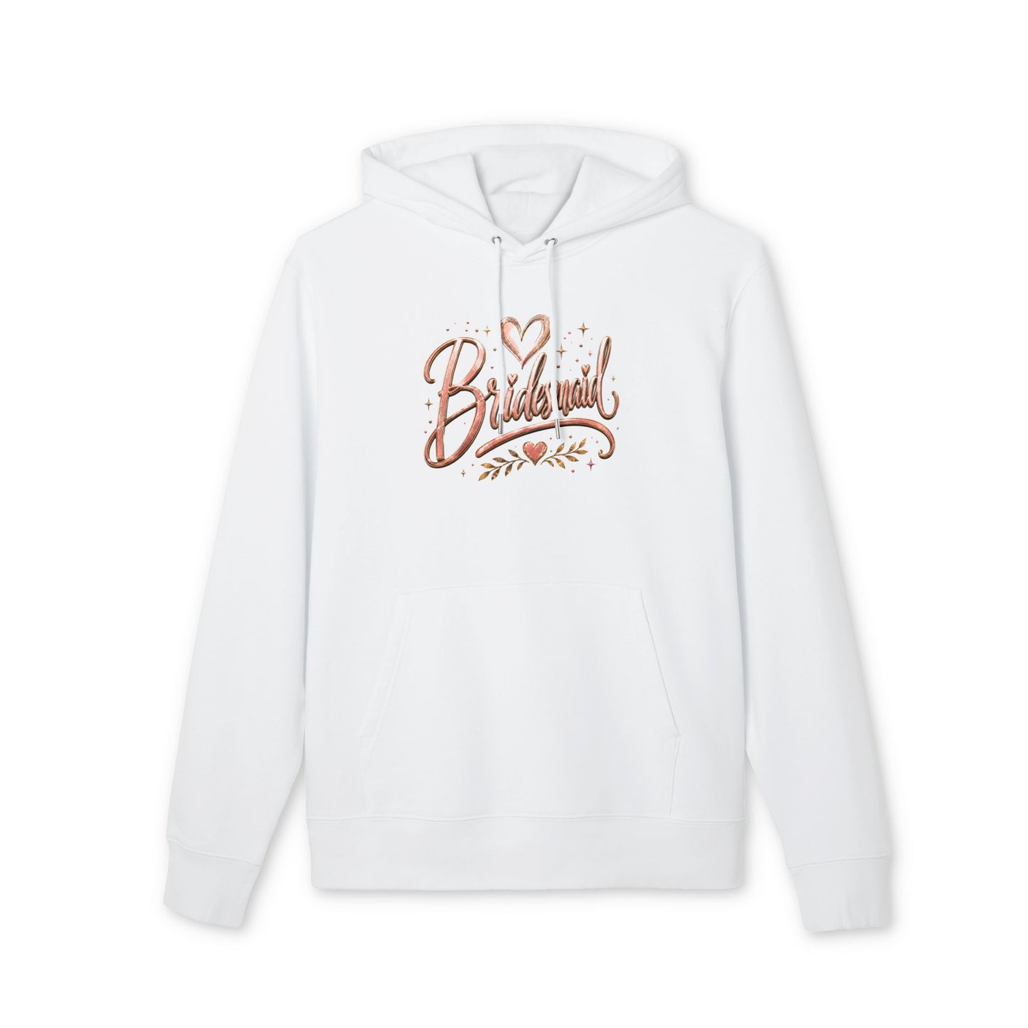 Bridesmaid Hoodie - Rose Gold Script Bridal Party Pullover
