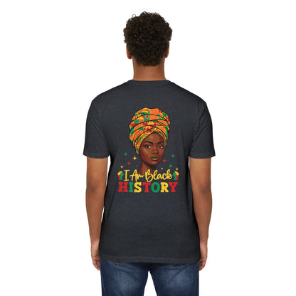 I Am Black History T-Shirt — Afrocentric Headwrap Pride Tee