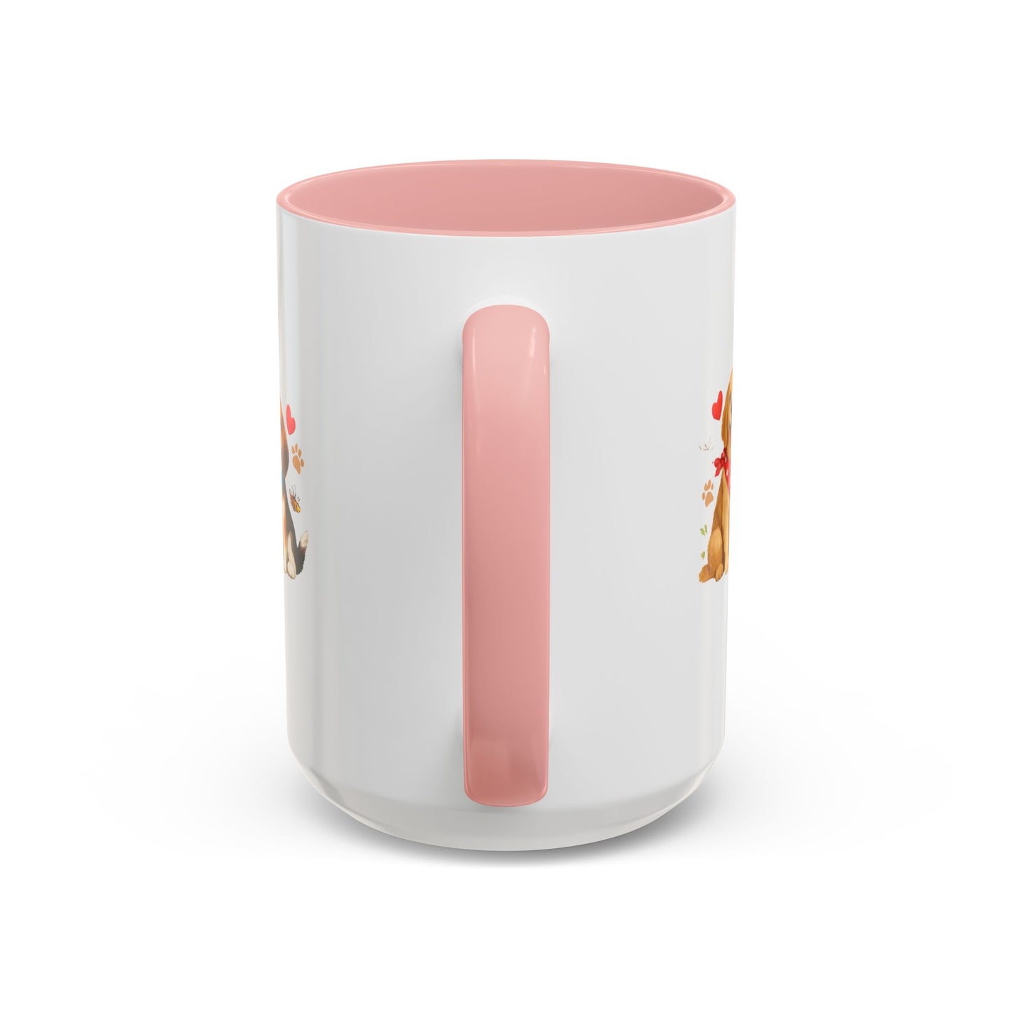 Dog Lover Accent Coffee Mug — “Love is a Four-Legged Word” Ceramic Gift