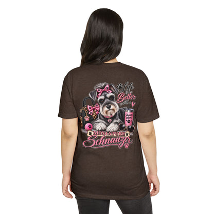 Miniature Schnauzer T-Shirt — "Life’s Better with a Miniature Schnauzer" Cute Dog Tee