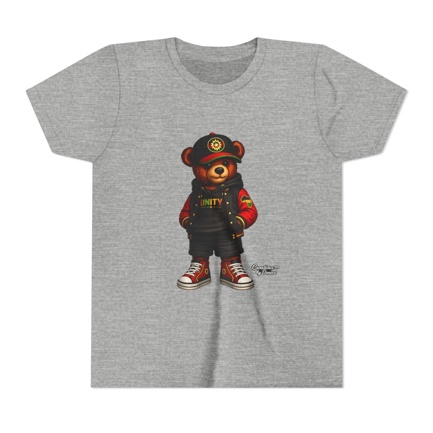 Youth Tee — 'Unity' Streetwear Teddy Bear Graphic Shirt