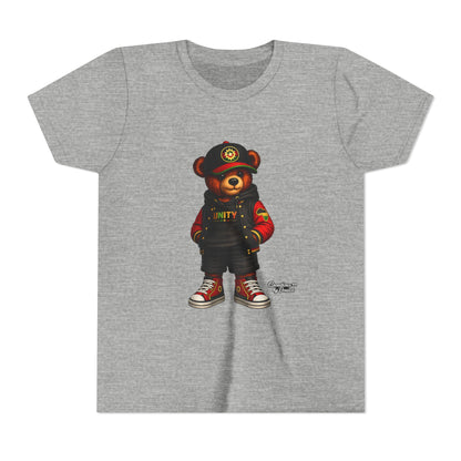 Youth Tee — 'Unity' Streetwear Teddy Bear Graphic Shirt