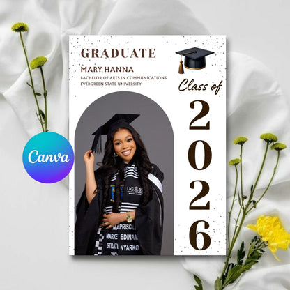 Graduation Invitation & Announcement Template | Editable Digital Grad Party Invite