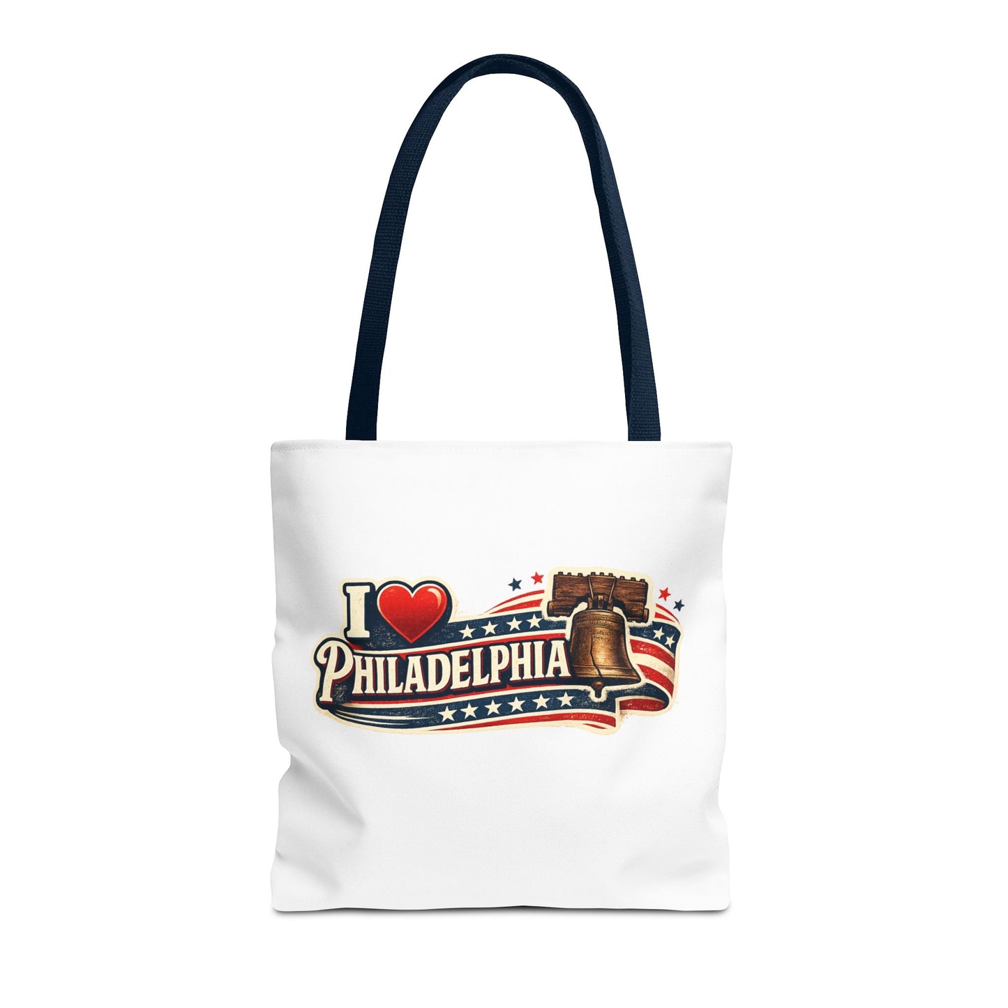 I  Philadelphia Liberty Bell Tote Bag — American Flag City Souvenir