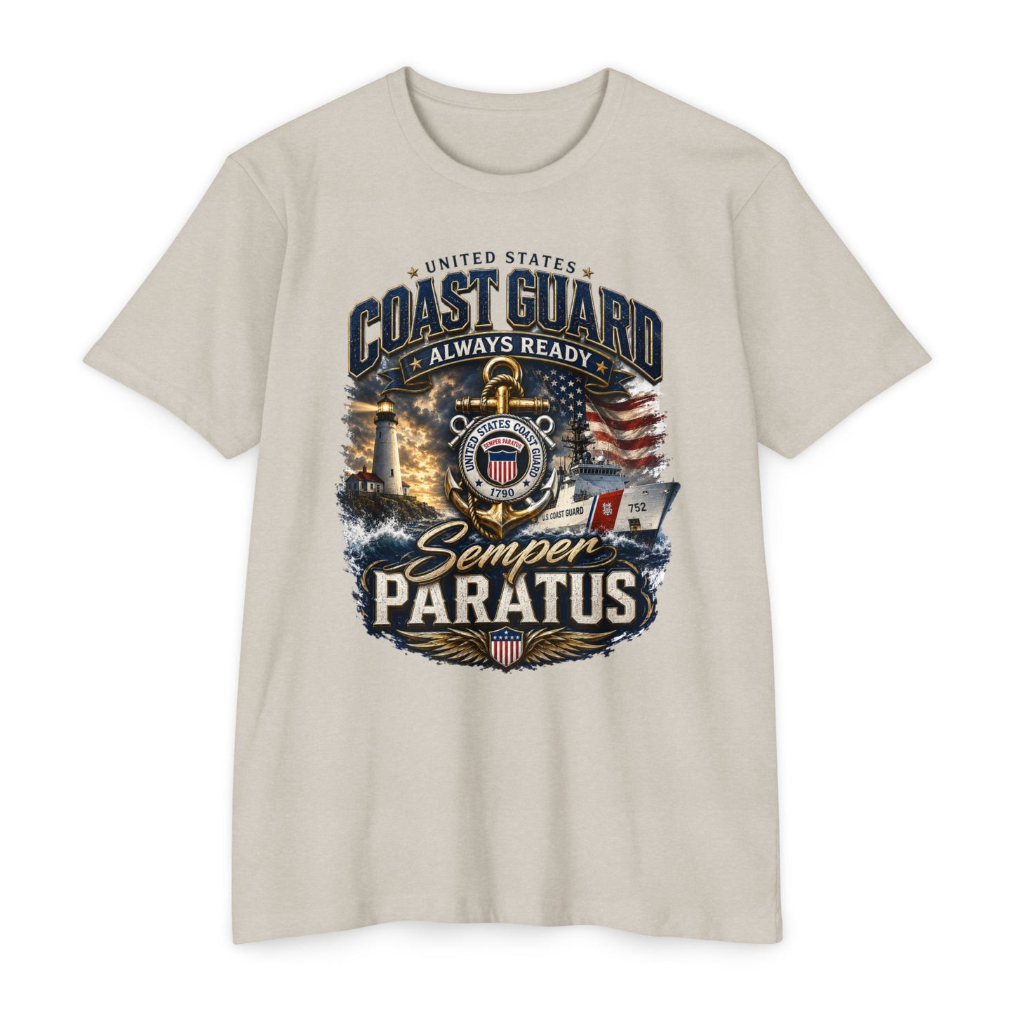 Coast Guard Semper Paratus T-Shirt – U.S. Coast Guard Veteran Tee