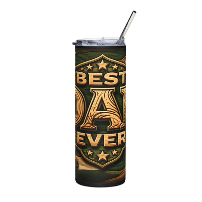 Best Dad Ever Stainless Steel Tumbler — 20oz Insulated Travel Cup