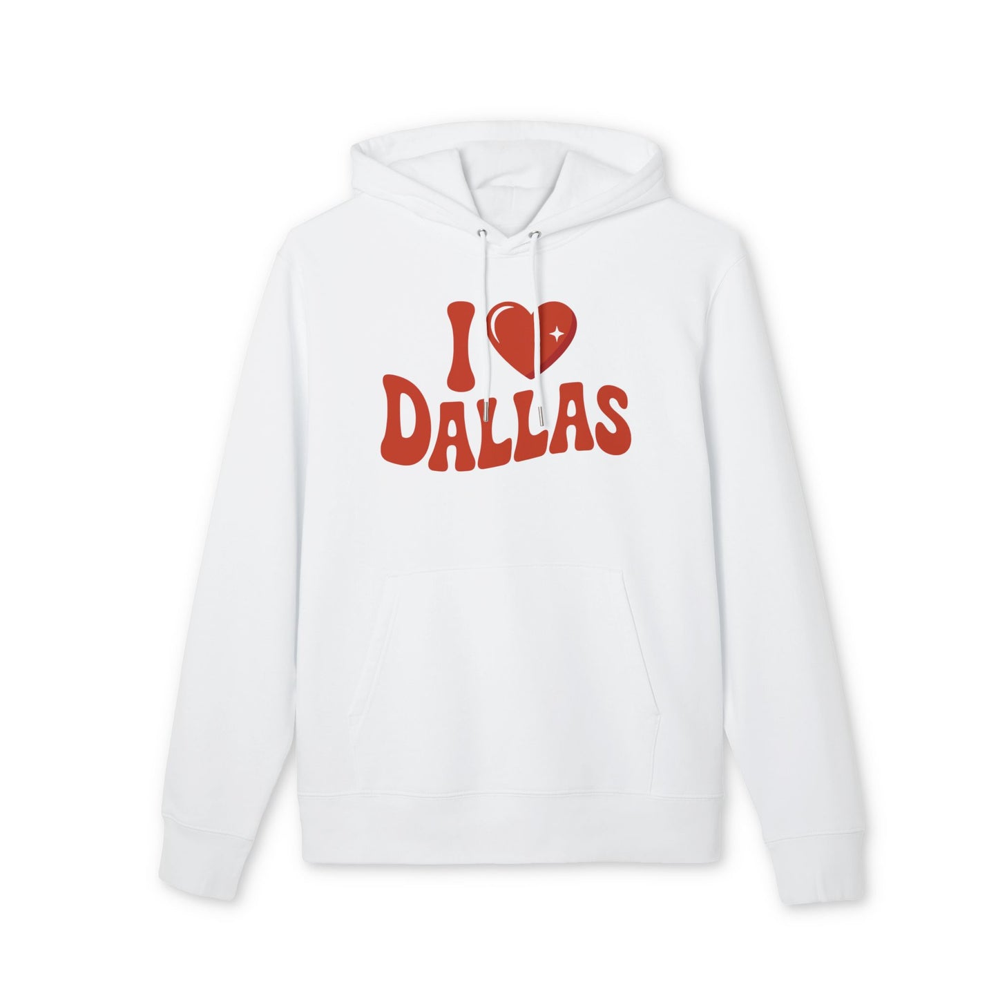 I Heart Dallas Hoodie — Retro Love City Pullover
