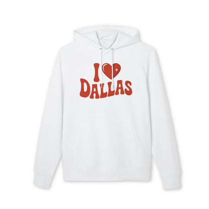 I Heart Dallas Hoodie — Retro Love City Pullover
