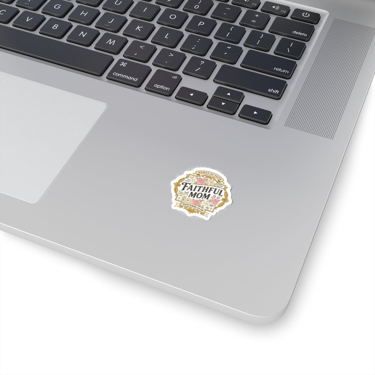 Faithful Mom Sticker | minimalist mom life, cool mom streetwear