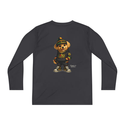 Youth Long Sleeve Tee — Streetwear Teddy Bear Graphic