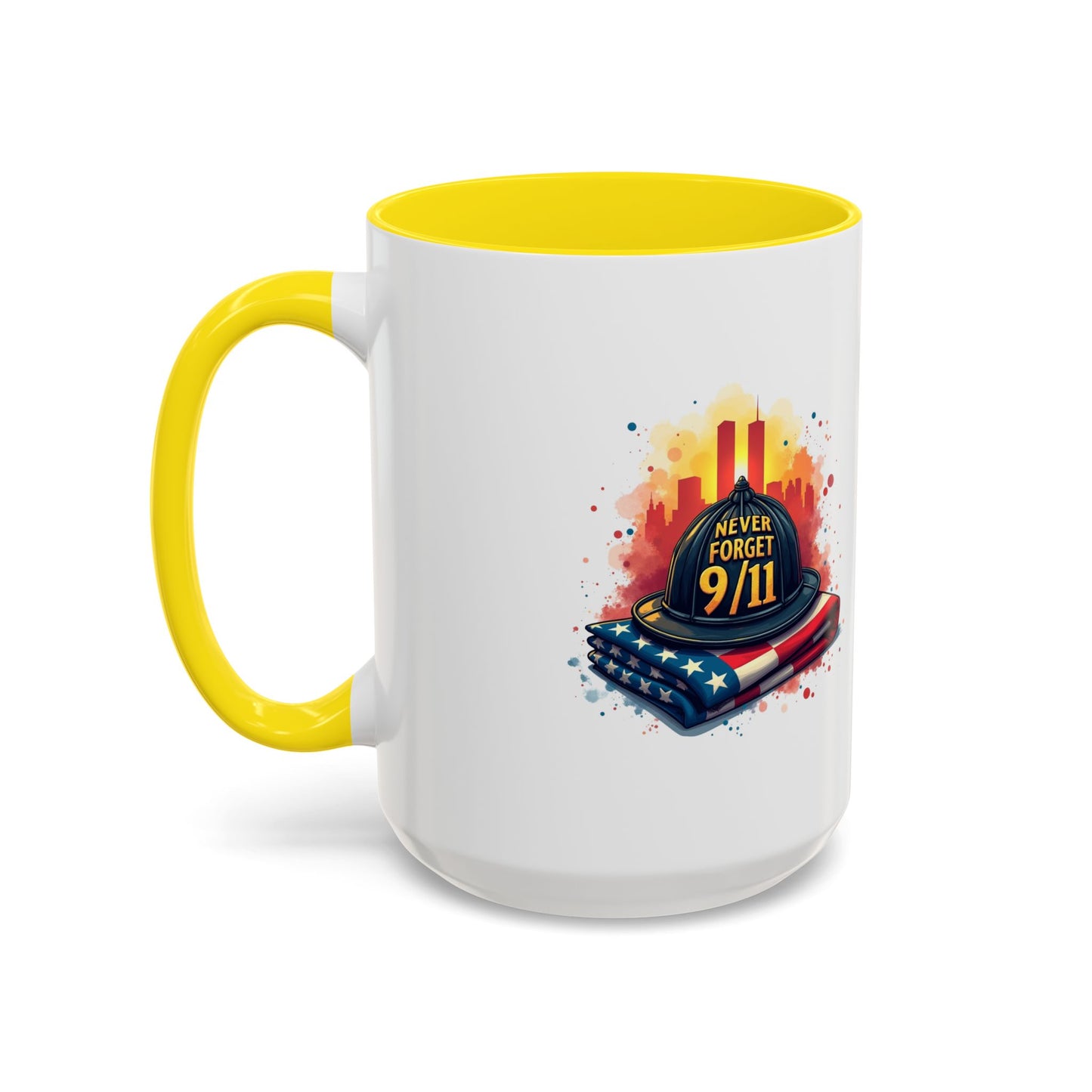 Never Forget 9/11 Memorial Accent Coffee Mug