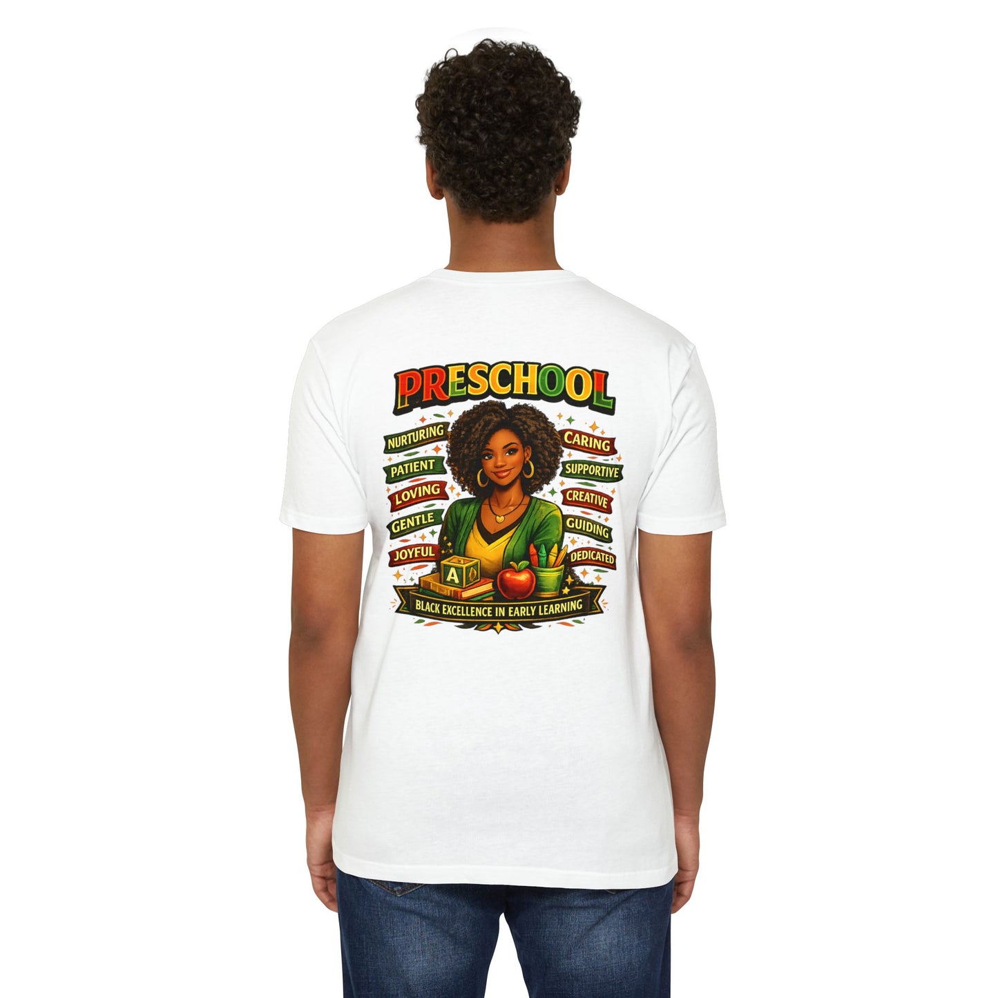 Preschool Teacher T-Shirt – "Black Excellence in Early Learning" Graphic Tee